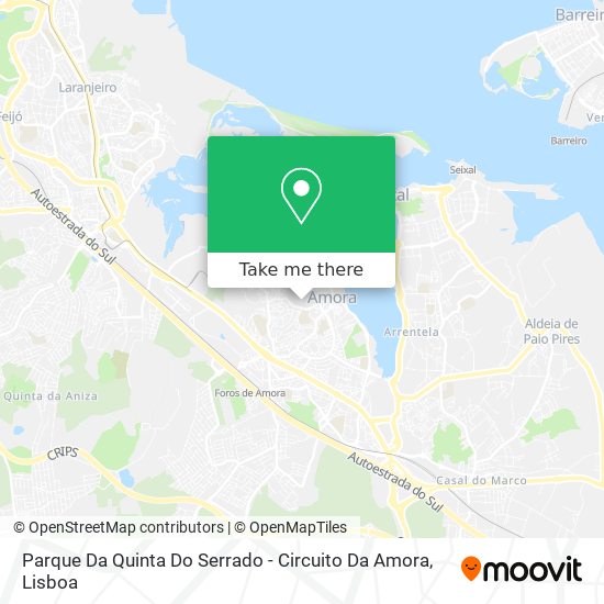 Parque Da Quinta Do Serrado - Circuito Da Amora mapa