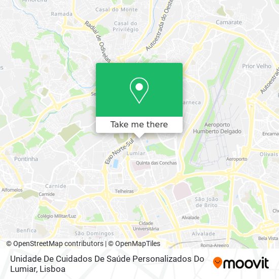 Unidade De Cuidados De Saúde Personalizados Do Lumiar map