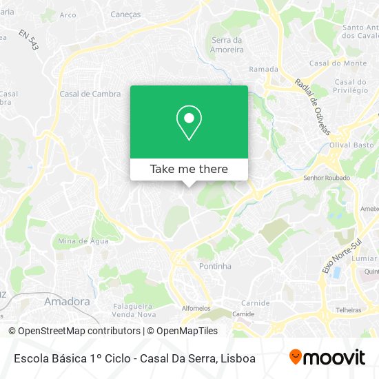 Escola Básica 1º Ciclo - Casal Da Serra mapa