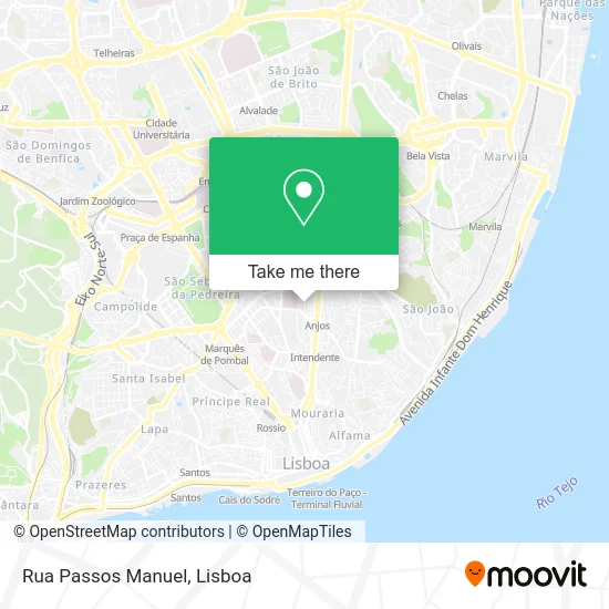 Rua Passos Manuel map