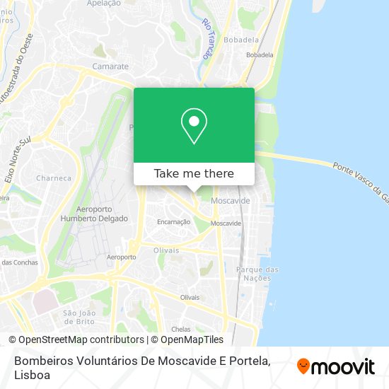 Bombeiros Voluntários De Moscavide E Portela mapa