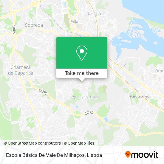 Escola Básica De Vale De Milhaços map