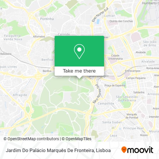 Jardim Do Palácio Marquês De Fronteira map