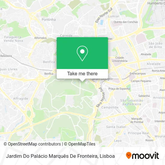 Jardim Do Palácio Marquês De Fronteira map