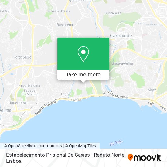 Estabelecimento Prisional De Caxias - Reduto Norte map