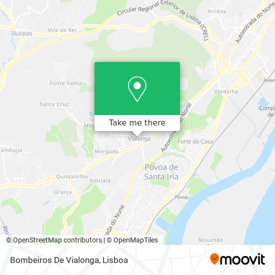 Bombeiros De Vialonga map