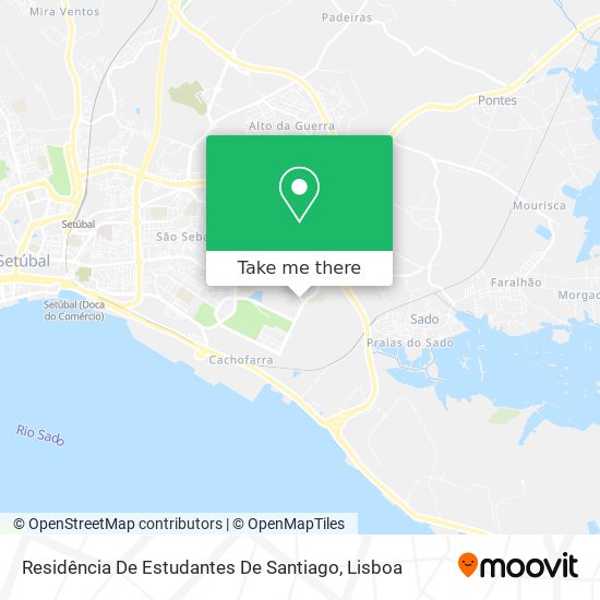 Residência De Estudantes De Santiago map