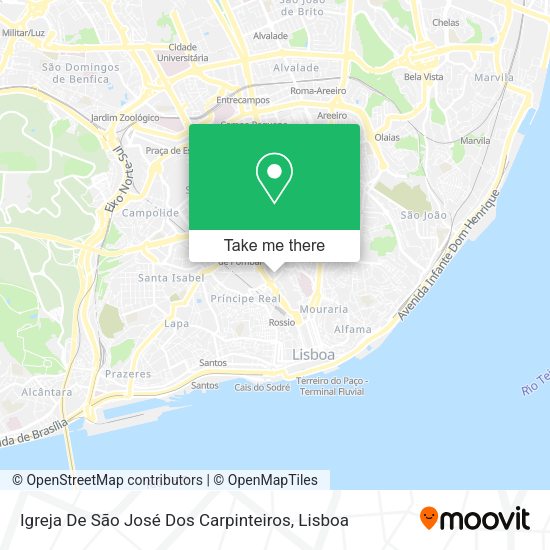 Igreja De São José Dos Carpinteiros map