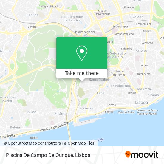 Piscina De Campo De Ourique map