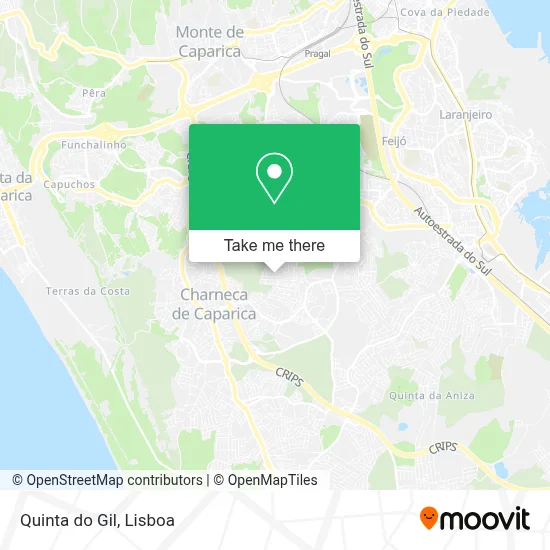 Quinta do Gil map