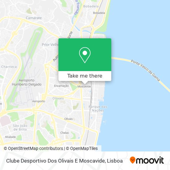 Clube Desportivo Dos Olivais E Moscavide map