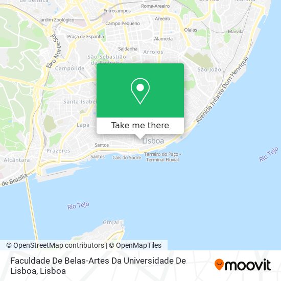 Faculdade De Belas-Artes Da Universidade De Lisboa mapa