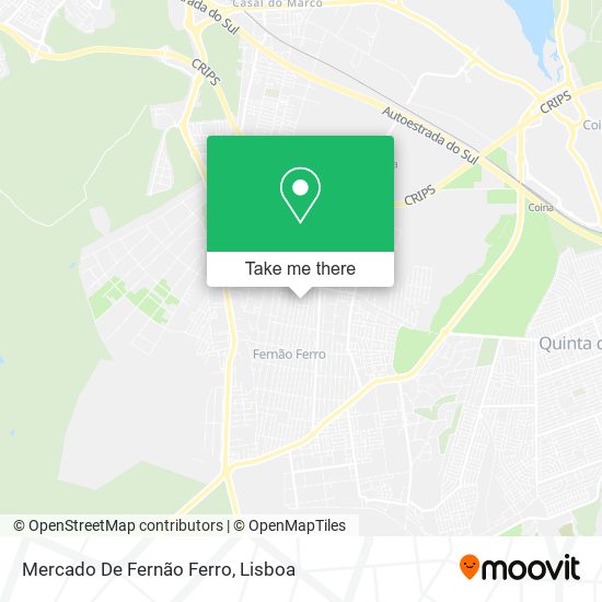 Mercado De Fernão Ferro map