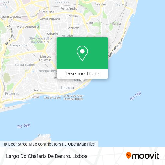 Largo Do Chafariz De Dentro mapa