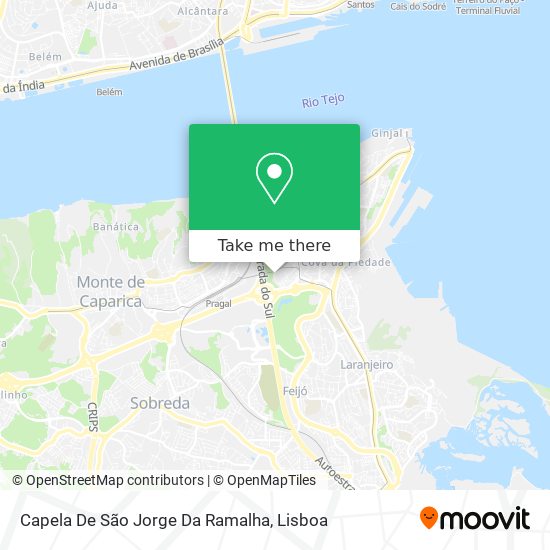 Capela De São Jorge Da Ramalha mapa