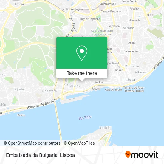 Embaixada da Bulgaria map