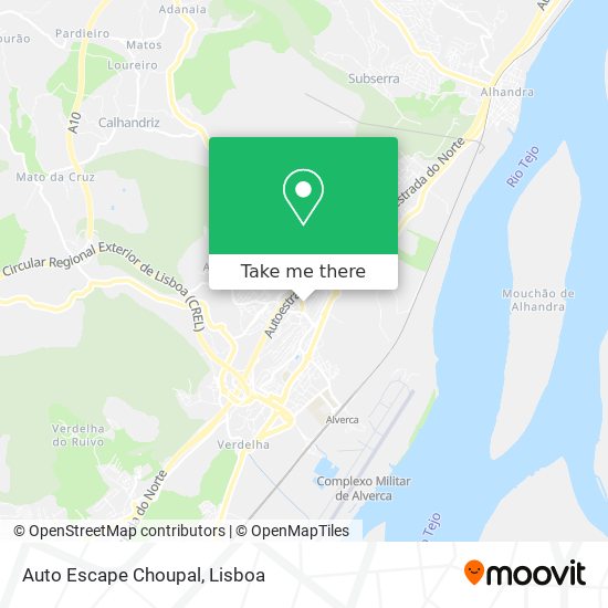Auto Escape Choupal mapa