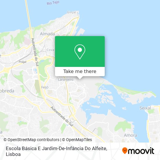 Escola Básica E Jardim-De-Infância Do Alfeite map