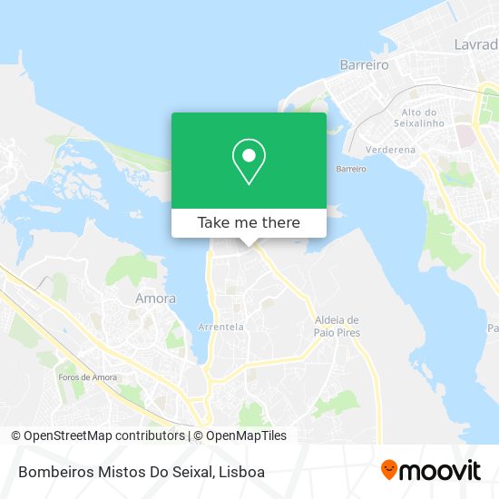Bombeiros Mistos Do Seixal map