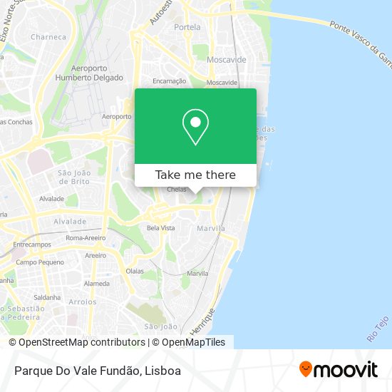 Parque Do Vale Fundão map
