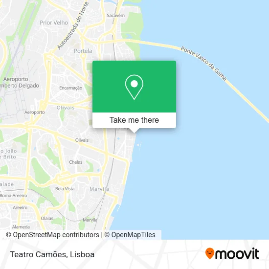 Teatro Camões map