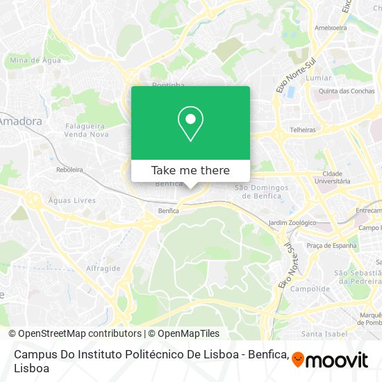 Campus Do Instituto Politécnico De Lisboa - Benfica map