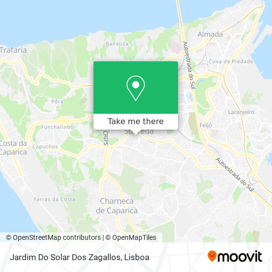 Jardim Do Solar Dos Zagallos map