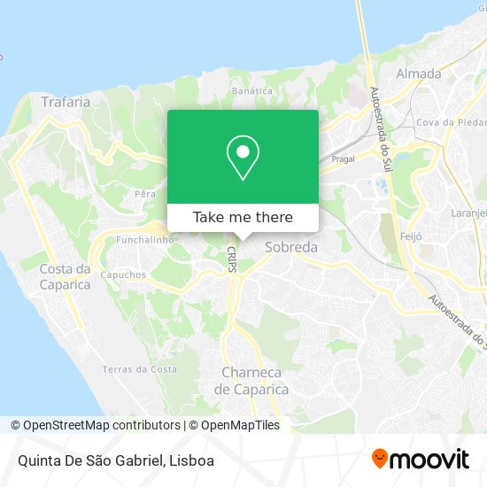 Quinta De São Gabriel mapa