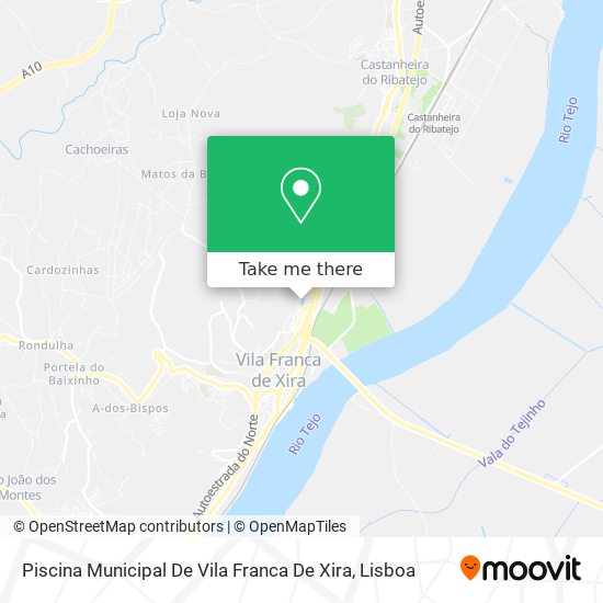 Piscina Municipal De Vila Franca De Xira mapa