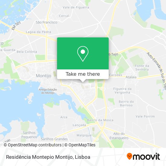 Residência Montepio Montijo map