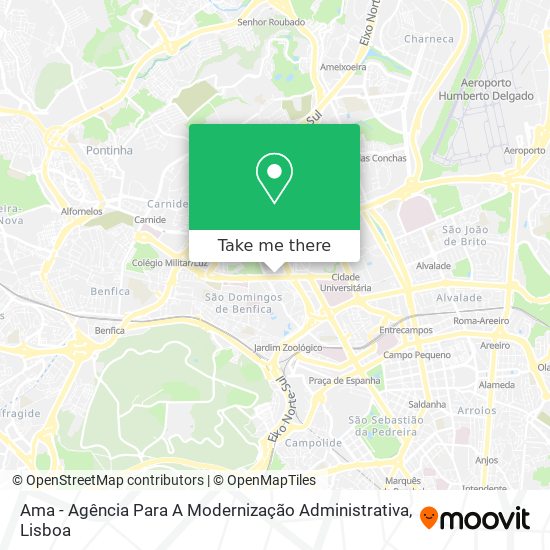 Ama - Agência Para A Modernização Administrativa map