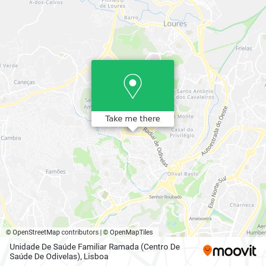 Unidade De Saúde Familiar Ramada (Centro De Saúde De Odivelas) map