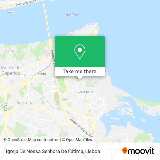 Igreja De Nossa Senhora De Fátima mapa
