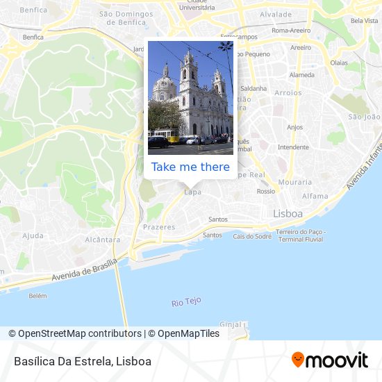 Basílica Da Estrela mapa