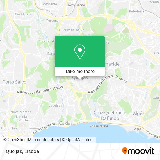 Queijas map