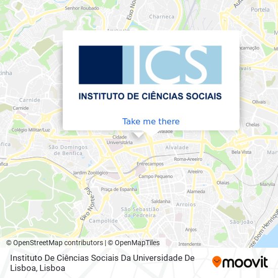 Instituto De Ciências Sociais Da Universidade De Lisboa map