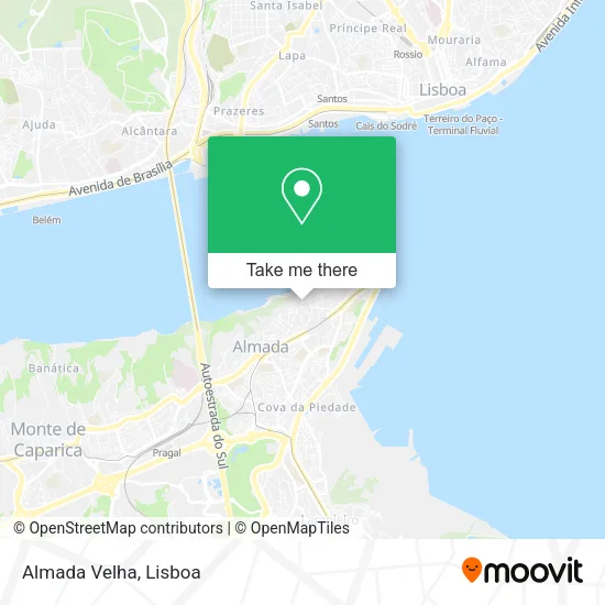Almada Velha map