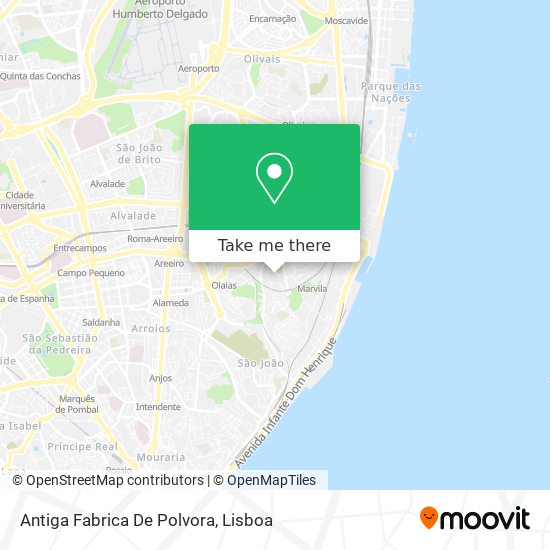 Antiga Fabrica De Polvora map