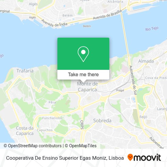 Cooperativa De Ensino Superior Egas Moniz map