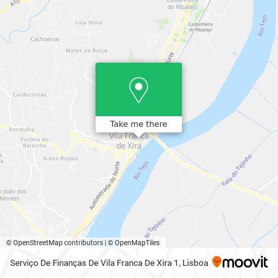 Serviço De Finanças De Vila Franca De Xira 1 map