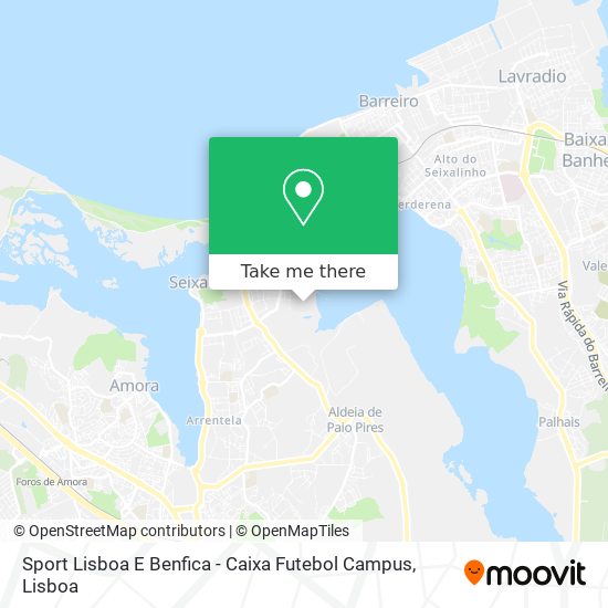 Sport Lisboa E Benfica - Caixa Futebol Campus mapa