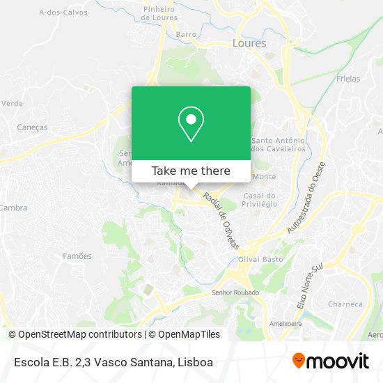 Escola E.B. 2,3 Vasco Santana map