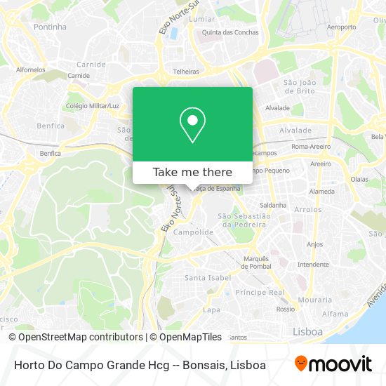 Horto Do Campo Grande Hcg -- Bonsais mapa
