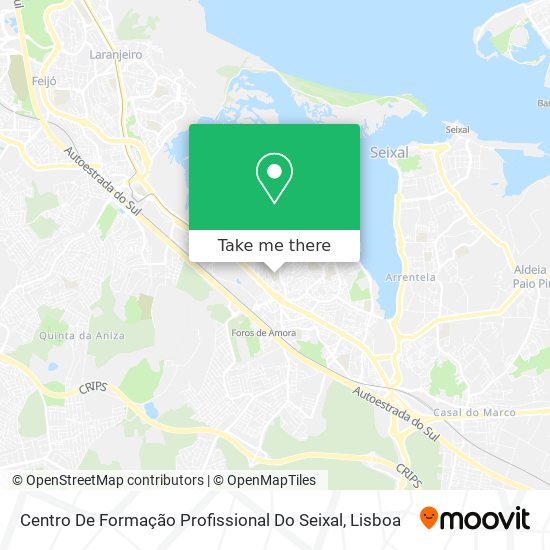 Centro De Formação Profissional Do Seixal map