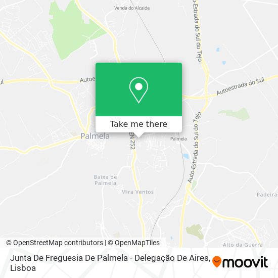 Junta De Freguesia De Palmela - Delegação De Aires map