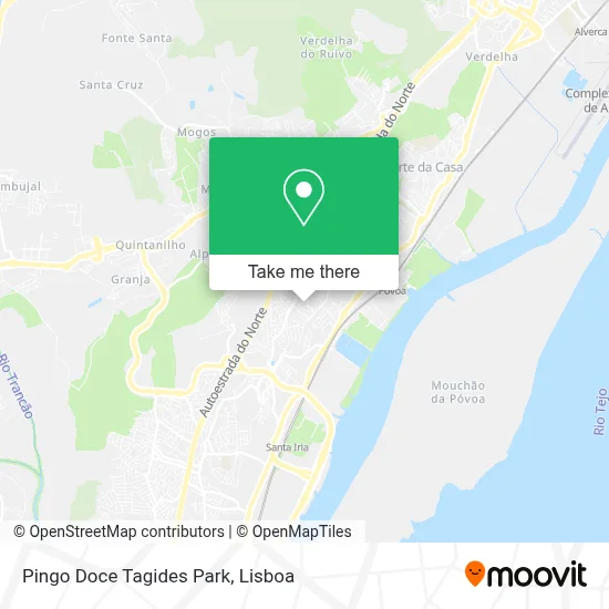 Pingo Doce Tagides Park map