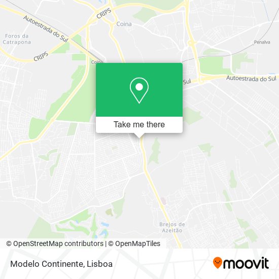 Modelo Continente map