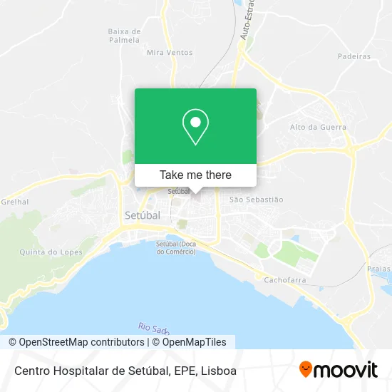 Centro Hospitalar de Setúbal, EPE map