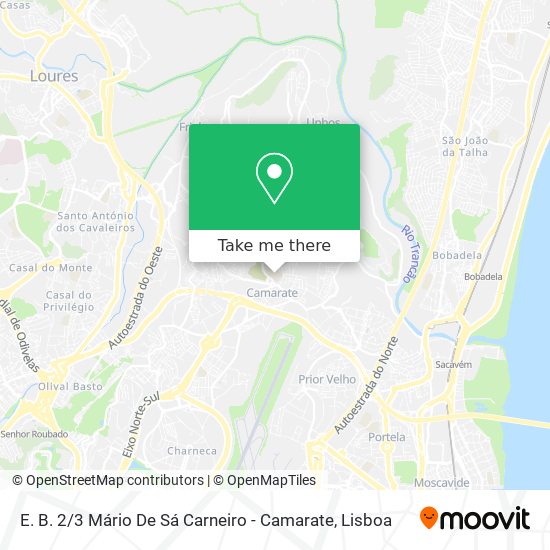 E. B. 2 / 3 Mário De Sá Carneiro - Camarate map