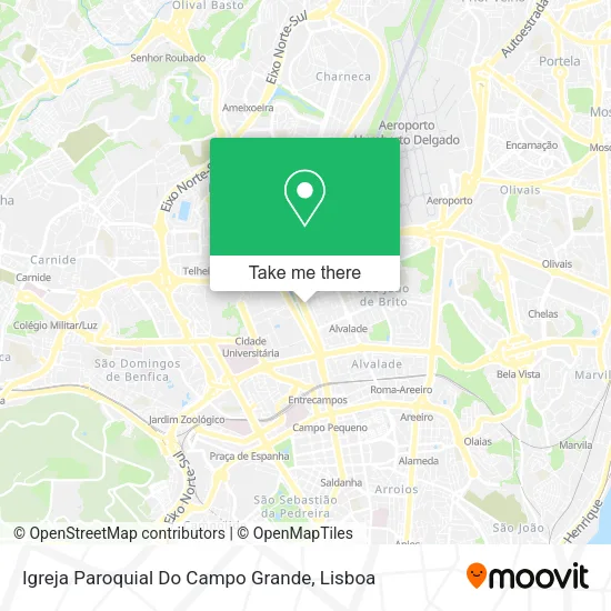 Igreja Paroquial Do Campo Grande map